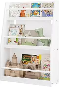 Lestarain Kinderbücherregal, Kinderzimmerregal, Aufbewahrungsregal mit 3 offenen Fächern, Kinderregal, Spielzeug-Organizer, aus MDF, mit Kippsicherung, Weiß : Amazon.de: Küche, Haushalt & Wohnen