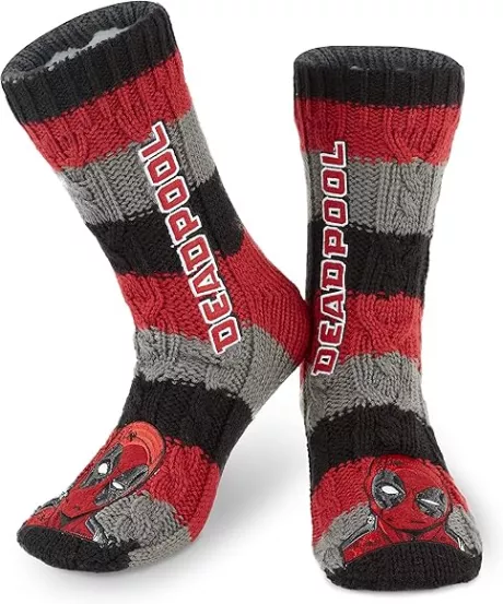 Marvel Cuddly Socks Men's Avengers Winter Socks Boys Teenagers Non-Slip, Red Grey : Amazon.de: Fashion