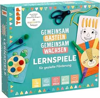 TOPP Gemeinsam basteln, gemeinsam wachsen - Lernspiel-Box für gezielte Förderung: Die Lernspiel-Box von der erfolgreichen Bloggerin: die Kindergarten-Pädagogin. Mit Lernspielen und Anleitungsbuch: Amazon.de: Spielzeug