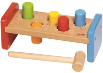 goki Hammerbank aus Holz 7-teilig, 21 x 8,8 x 8,5 cm