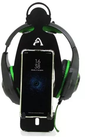 Suporte De Celular E Headphone Fone De Ouvido Youtuber Gamer | Parcelamento sem juros