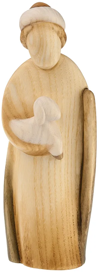 Hirte mit Schaf und Stock | 012 cm | bemalt | P4110-012-4