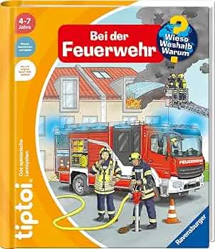 tiptoi® Wieso? Weshalb? Warum? Bei der Feuerwehr, Buch für Kinder ab 4 Jahre : Flucht, Daniela, Böwer, Niklas: Amazon.de: Bücher
