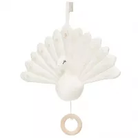 Cam Cam Organic Spieluhr 'Pfau' cremeweiß