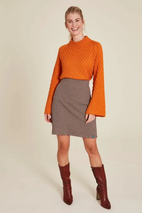 Retro look knitted skirt | Tranquillo