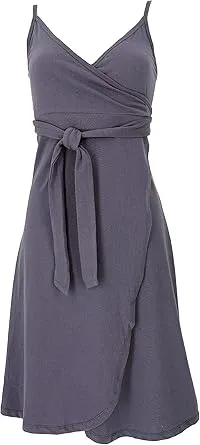 GURU SHOP Minikleid aus Bio-Baumwolle, Wickelkleid, Sommerkleid, Helles Violett, Size:L (40) : Amazon.de: Fashion