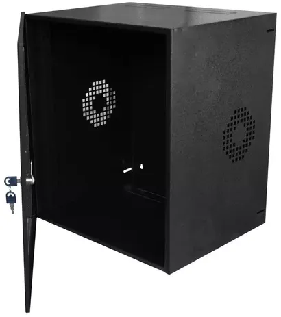 Caixa Metalica Rack 12u Economic 56 X 50 X 40 2 Chaves Preto | Parcelamento sem juros