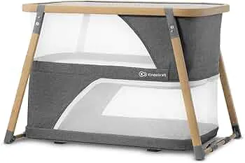 Kinderkraft Kinderreisebett 4 in 1 SOFI, Babybetten, Kinderbett, Baby Zustellbett, Reisebett mit Zubehör, mit Laufgitterfunktion, Modernes Design, Kleine Abmessungen nach Zusammenklappen, Grau : Amazon.de: Baby