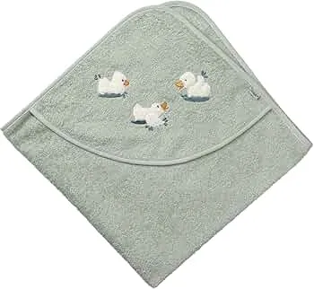 Sterntaler Kapuzen Badetuch aus uni Frottee 80 x 80 cm mit Applikation Ente Edda Lou, : Amazon.de: Baby
