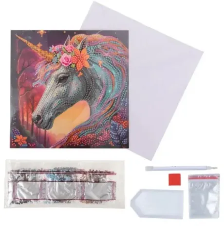 Craft Buddy - Crystal Art Diamond Painting Card Kit "Zauberhaft" online bestellen | MÜLLER