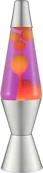 LAVA® - Lampe 2125, gelbes Wachs, lila Flüssigkeit, silberner Sockel und Deckel, Original 14,5 Zoll Bewegungslampe der Marke : Amazon.de: Küche, Haushalt & Wohnen