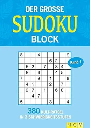 Der große Sudokublock Band 1: 380 Kulträtsel in 3 Schwierigkeitsstufen : Amazon.de: Bücher