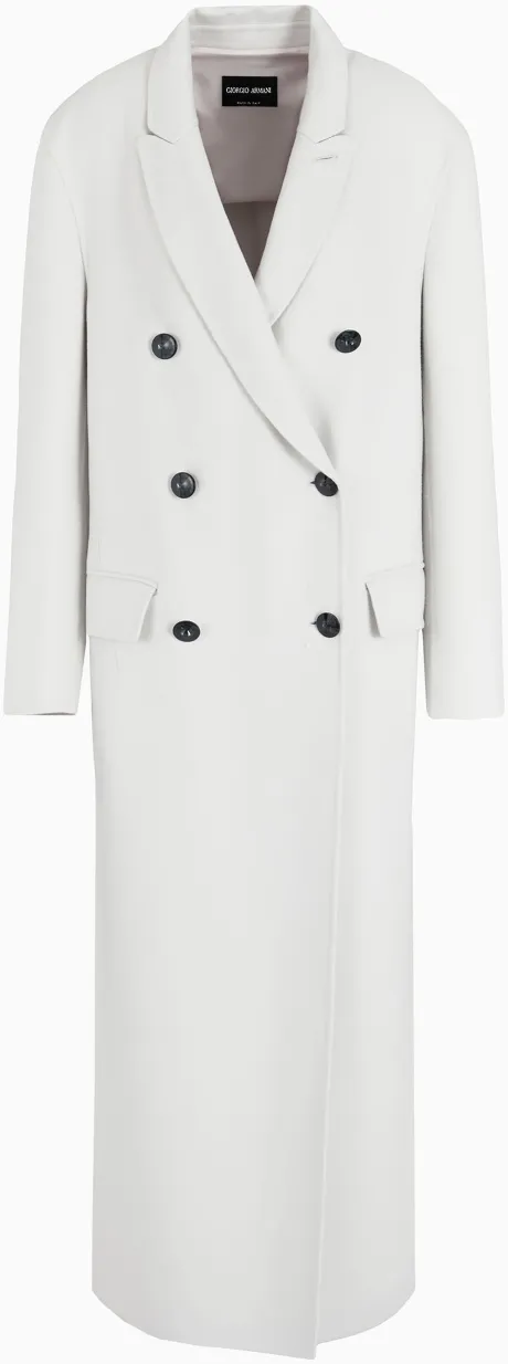 Casaco longo em cashmere duplo| Giorgio Armani Feminino - Armani
