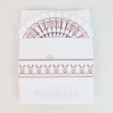 Conjunto lençóis térmicos "coelhinhos"