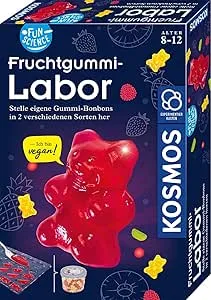 KOSMOS 658106 Fun Science - Fruchtgummi-Labor, vegane Süßigkeiten herstellen, Verschiedene Geschmacksrichtungen und Formen, Gummi-Bonbons selber Machen, Experimentier-Set für Kinder ab 8-12 Jahre: Amazon.de: Spielzeug