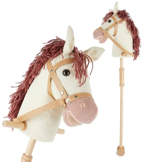 Bieco Steckenpferd Ginger | Hobby Horse | Rollen | Holz Stab | Stock Pferde Schöne für Kinder Stockpferd Kleinkind Zubehör Bibi und Tina: Amazon.de: Spielzeug