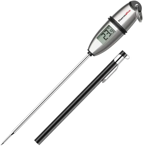 ThermoPro TP02S - digitales Fleisch-/Küchen-/Grillthermometer mit langer Sonde