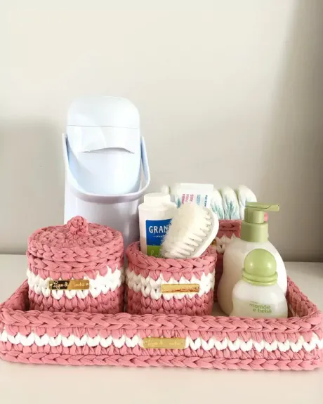 Kit Higiene Basic 4 peças - Comprar em Luxo di Crochê