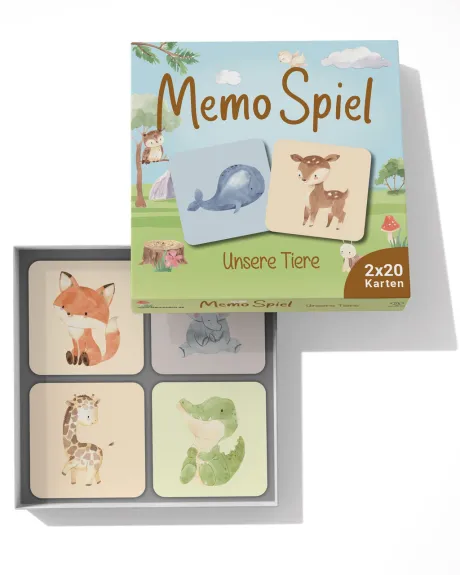 Memo Spiel "Unsere Tiere"