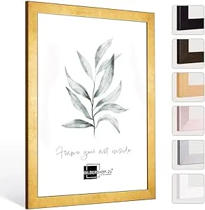 vergoldeter Bilderrahmen DINA 4 standard