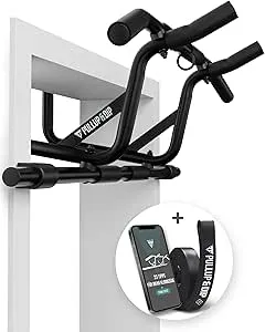PULLUP & DIP Klimmzugstange für Türrahmen zum Einhängen ohne Schrauben und kein Abrutschen, Profi Türreck, Pull-up Bar mit gepolsterten Griffen inkl. Klimmzug Band + eBook : Amazon.de: Sport & Freizeit