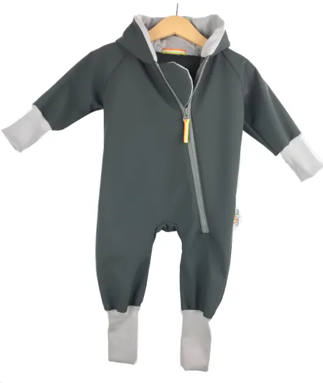 Softshelloverall grau