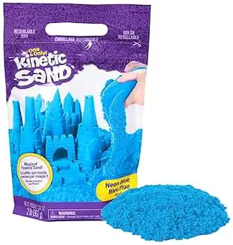 Kinetic Sand Beutel Blau, 907 g - magischer Sand aus Schweden für sauberes, kreatives Indoor-Sandspiel im wiederverschließbaren Beutel, für Kinder ab 3 Jahren : Amazon.de: Spielzeug