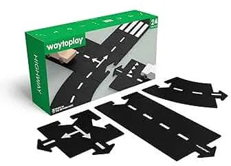 Waytoplay Highway - Die Flexible Spielzeugstraße, 24 st. Spielen Sie mit Ihren Autos drinnen und draußen. Hergestellt in den Niederlanden: Amazon.de: Spielzeug