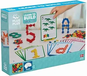 Plus-Plus 9603909 Geniales Konstruktionsspielzeug, Learn to Build, ABC & 123, Kreativ-Bausteine, 600 Teile: Amazon.de: Spielzeug