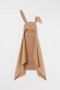Badehandtuch mit Kapuze - Beige/Kaninchen - Home All | H&M DE