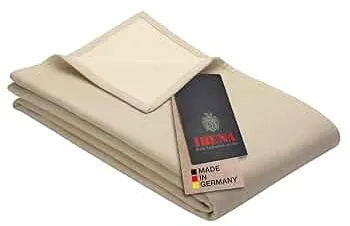 Ibena Stockholm Bio Wolldecke 140x200 cm - 100% Baumwolle, Made in Germany, Baumwolldecke beige wollweiß zweifarbig : Amazon.de: Küche, Haushalt & Wohnen
