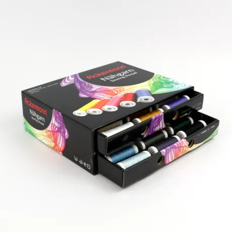 Ackermann UNIVERSAL Nähgarn Set 36 Farben (schwarze Box)