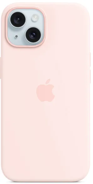 iPhone 15 Silicone Case with MagSafe - Light Pink - Apple
