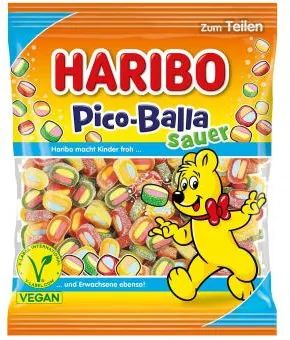Haribo Pico-Balla sauer vegan 160g | Online kaufen im World of Sweets Shop