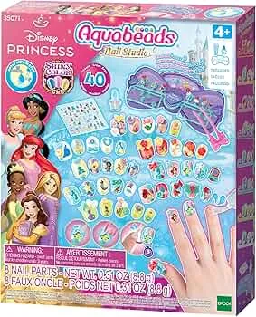Aquabeads Disney Princess Nail Salon 35071 Water Beads Fingernail Set Craft Kit for Children from 4 Years No Ironing or Gluing: Amazon.de: Toys