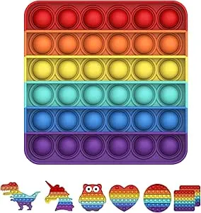 Bdwing, Silicone Push Pop Bubble, Sensory Fidget Toy, Anxiety Relief Finger Toy, Autism, Special Needs, Unpacking, Stress Reliever for Children and Adults: Amazon.de: Toys