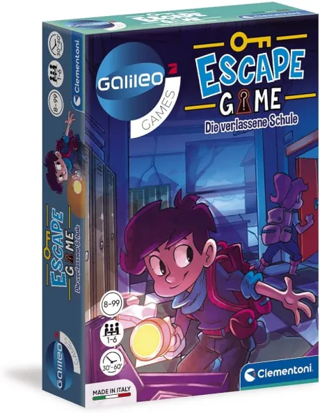 Clementoni 59228 Escape Game - The Abandoned School, Exciting Board Game for Puzzle & Puzzling, including Note cards and props, family game from 8 years: Amazon.de: Toys