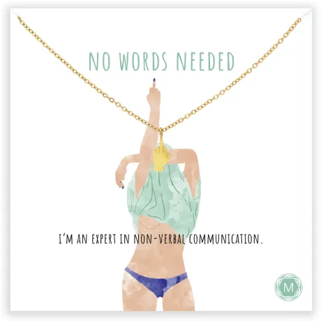 NO WORDS NEEDED Halskette – Murandum