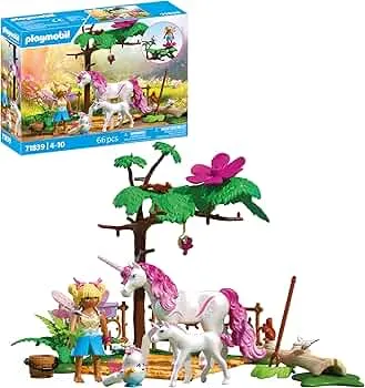 PLAYMOBIL | Magic Unicorns | Zauberhafter Einhorn-Stall für Mama und Fohlen | Fantasievolles Spielset für Einhornfans | Mit liebevollen Accessoires Kinder ab 4 Jahren | 71839: Amazon.de: Spielzeug