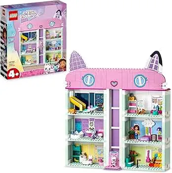 LEGO Gabby's Puppenhaus Spielzeug - 4-stöckiges Puppenhaus mit Gabby, Pfötchen-Panda, MeerMieze und Kuchen-Katze Minifiguren und Zubehör - Geschenk für Mädchen und Jungen ab 4 Jahren - 10788: Amazon.de: Spielzeug