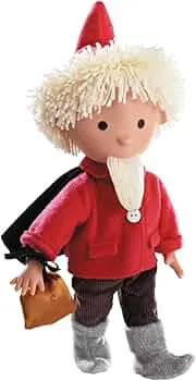 Götz 0070101 Sandmann Puppe in rot mit Schlafsandbeutel - 37 cm große Weichkörperpuppe geeignet für Kinder ab 18 Monaten: Amazon.de: Spielzeug