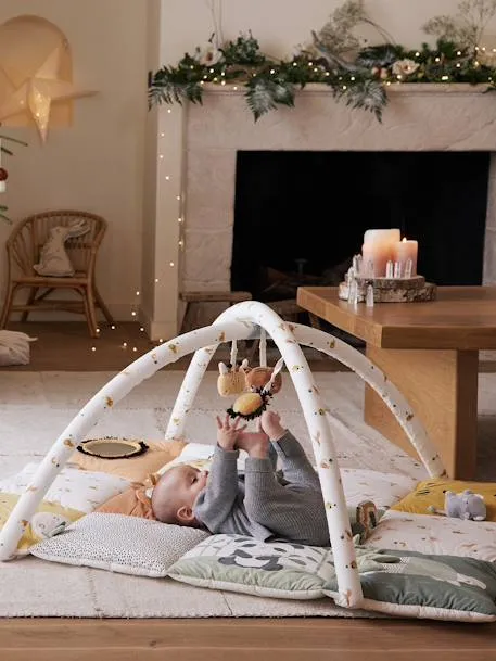 vertbaudet Baby Activity-Spielteppich TANSANIA in weiß