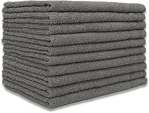 Kit 06 Tapetes para Banheiro Atoalhado Felpudo 100% Algodão Luxo Antiderrapante 550g/m² 45x70cm - Cinza | Amazon.com.br