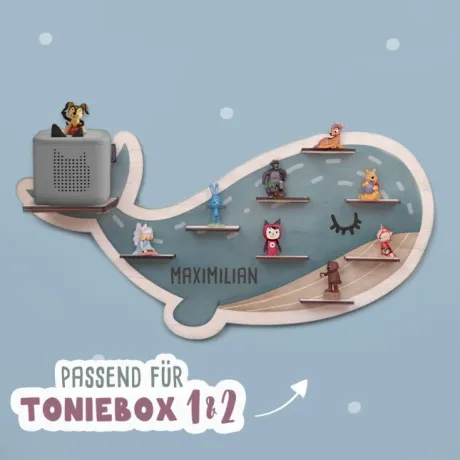 Wal-Motiv Regal für die Toniebox | hellomini