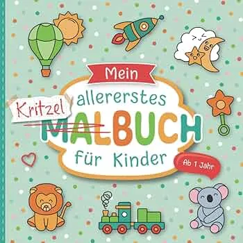 Kritzelbuch ab 1 Jahr: Liebevoll gestaltetes Malbuch für Kleinkinder ab 1 Jahr | Erstes Ausmalbuch mit großen Motiven zum Ausmalen | Förderung der Kreativität und Motorik : Raßtal, Bernd: Amazon.de: Bücher