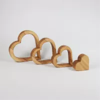 Holzherz Rahmenherz abgerundet - Hinum und Herum