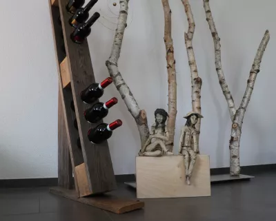 Weinhalter 'Wasti' | Holzklopfen | Weinhalter Klassiker