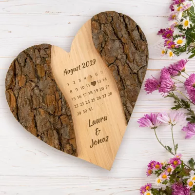 Holz-Herz - Schönster Tag