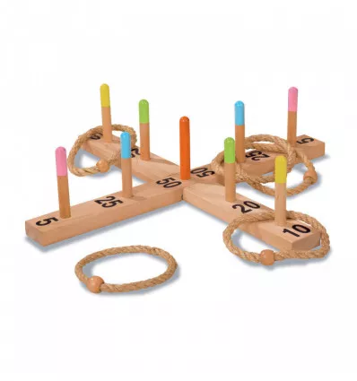 Eichhorn Outdoor-Holz-Ring-Wurf-Spiel online kaufen | Preis 14,99 €