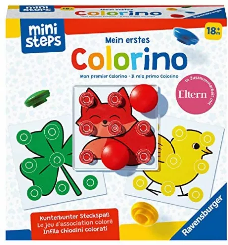 Ravensburger Ministeps 4186 My First Colorino Classic Plug-In Game for Colouring Learning Toy from 18 Months: Amazon.de: Toys & Games